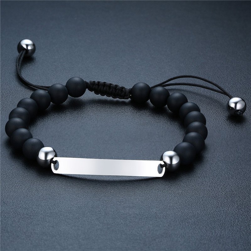 La Pulsera Más Linda Y Elegante Para Personalizar! 💕 Puedes Personalizarla Con Texto Escrito A Mano O Digital A Ambos Lados De La Plaquita ✨ Acero Inoxidable
