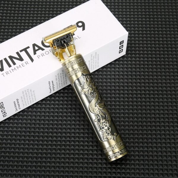 Máquina Afeitar Recortar Barba Vintage Dorada - Image 8