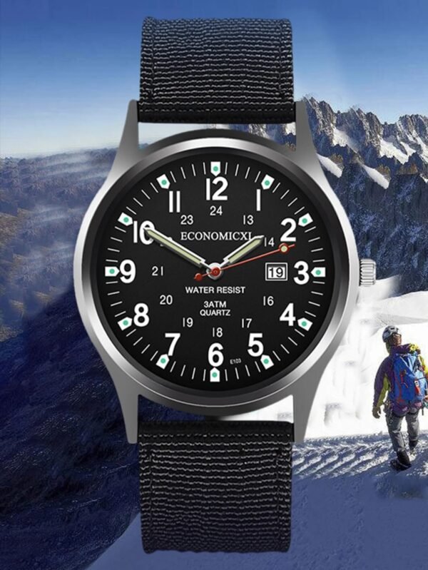 Kit Reloj de Cuarzo y Reloj Digital Negro Espacio - Image 3