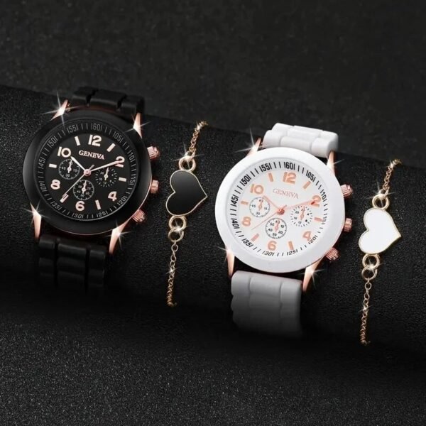Kit Reloj y Pulsera Corazón Yin/Yan