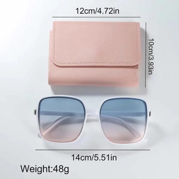 Kit de Reloj Pulso en Cuero, Billetera y Gafas para Mujer Rosa Distinción - Image 2